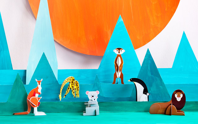 StudioROOF Pop Out Cards: Animals